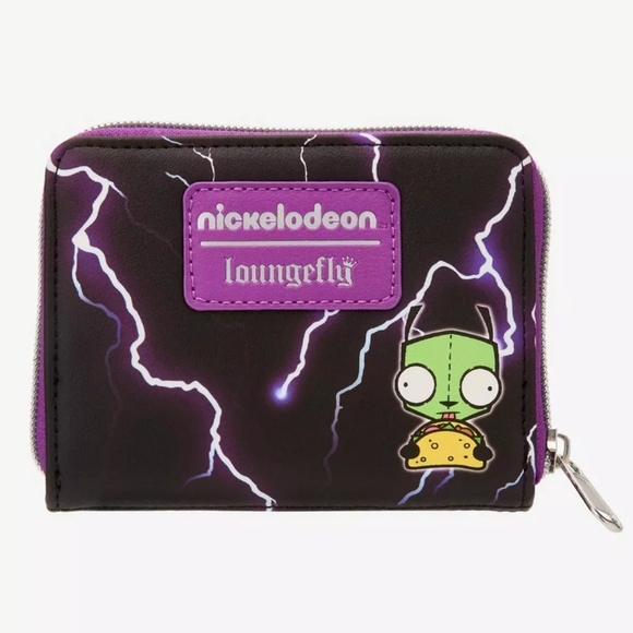 Loungefly Invader Zim GIR Lightning Mini Zipper Wallet - Picture 2 of 7